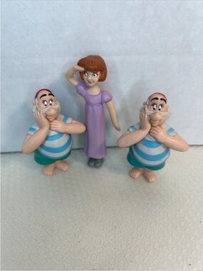 McDonald's Peter Pan figures Wendy and smee